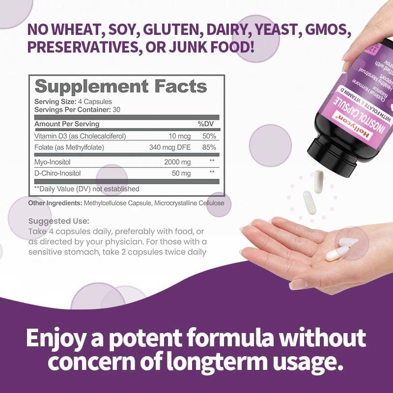 OEM Premium Inositol Supplement Inositol Plus Ratio Υγιής ορμονική ισορροπία και υγιής στήριξη ωοθηκών για γυναίκες