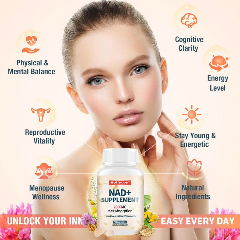 OEM 2000MG Λιποσωμιακό NAD+ για Γυναίκες Μέγιστη Απορρόφηση NAD Plus Εμμηνόπαυση Διαύγεια Γνώσης Ενέργεια Συμπλήρωμα NAD +