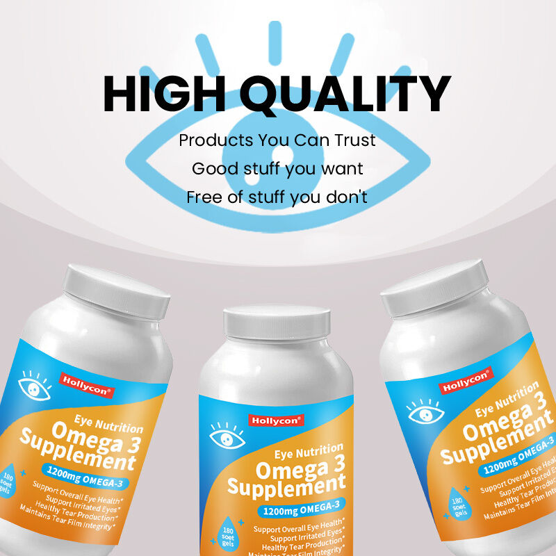 Συμπλήρωμα Ωμέγα 3 1200mg OEM για την Διατροφή των Ματιών με Οργανικό Λιναρόσπορο Τριγλυκερίδια Ιχθυελαίου και Βιταμίνη E, Μαλακή Κάψουλα Ωμέγα 3