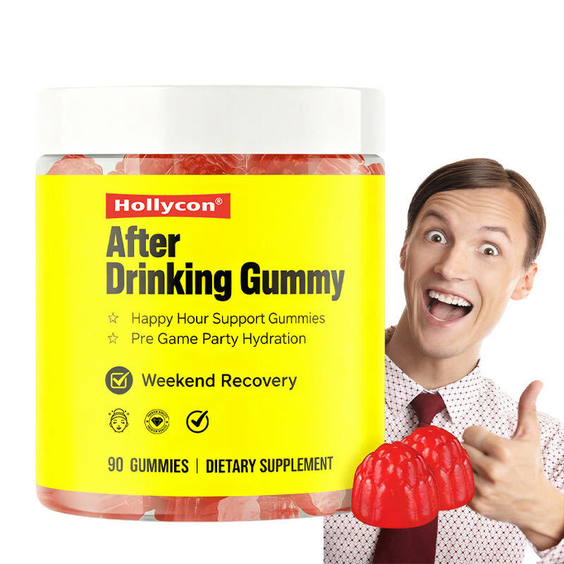 OEM Happy Hour Gummies Συμπλήρωμα Προπαίγνιο Πάρτι Ενυδάτωση Ηλεκτρολύτες Αλκοόλ DHM Γάλα Τισλ Μετά το Πίσιμο Gummy