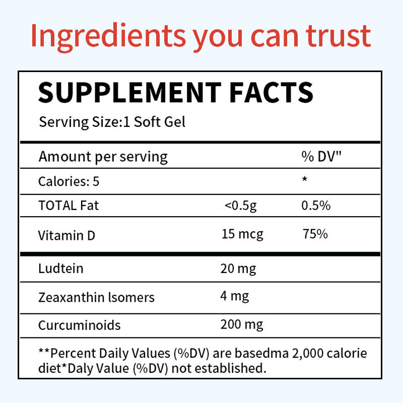 OEM Κλινικά αποδεδειγμένο συμπλήρωμα ξηρά μάτια για ενυδάτωση των ματιών για μακροχρόνια ανακούφιση ανακούφιση ξηρότητα συμπλήρωμα φροντίδας ματιών