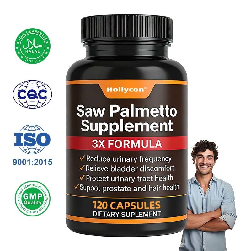 Manufacturer Saw Palmetto Capsules Urinary System Wellness Prostate Hair Support With Nettle Extract