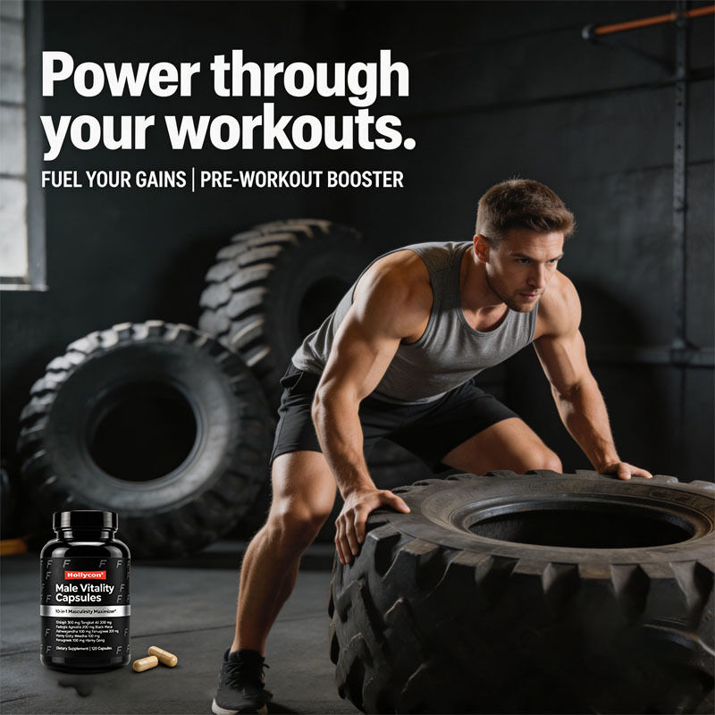 OEM/ODM Κατασκευαστής Ανδρικές Κάψουλες Vitality με Shilajit, Tongkat Ali και Fadogia Agrestis για υποστήριξη μυών, ενέργειας και ζωτικότητας