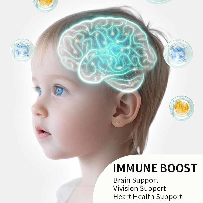 OEM/ODM κατασκευαστής Ωμέγα 3 Gummies για παιδιά Υποστηρίζει την υγεία του εγκεφάλου και της καρδιάς, την ανοσία, την υγεία των ματιών με Ωμέγα 6 & 9, DHA