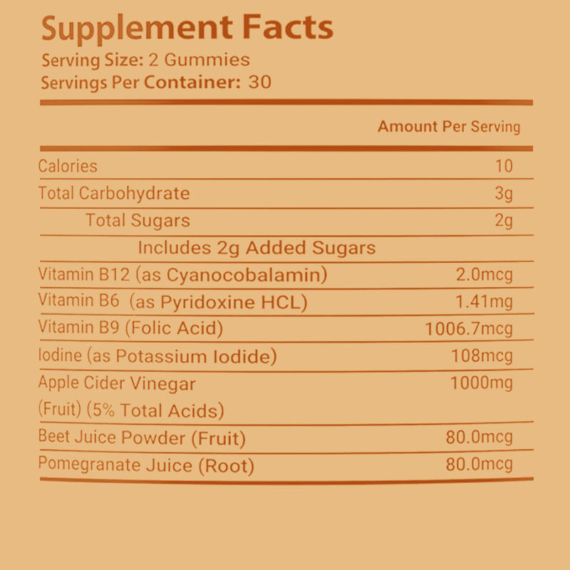 Natural ACV Raw Base Apple Cider Vinegar Gummies for Gentle Digestive Care and Daily Energy Nourishment