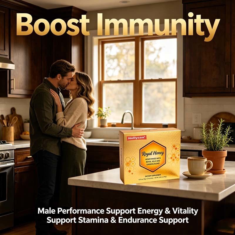 Panax Ginseng Blended Gold Honey - OEM/ODM Customizable Natural Supplement for Energy & Vitality with 24 Months Shelf Life