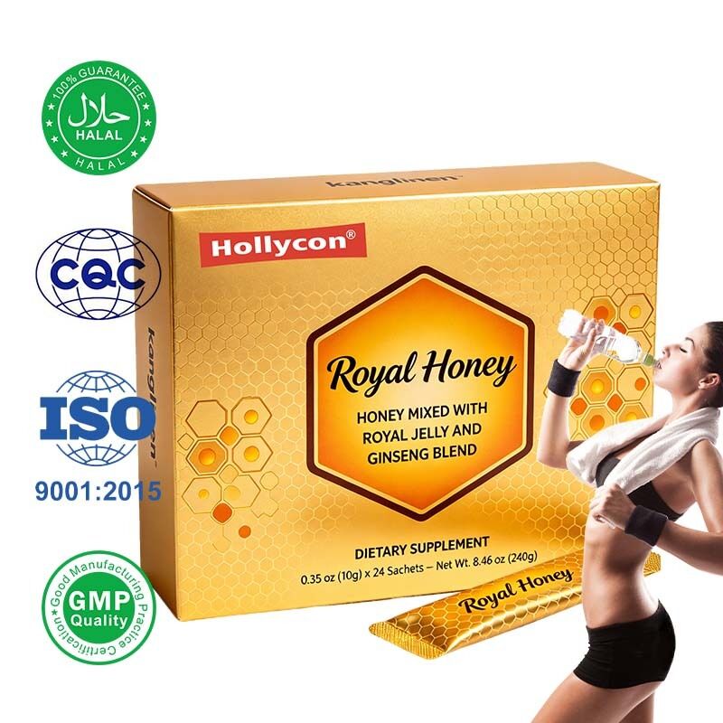 Panax Ginseng Blended Gold Honey - OEM/ODM Customizable Natural Supplement for Energy & Vitality with 24 Months Shelf Life