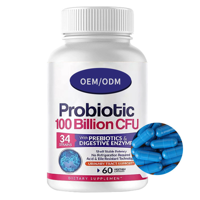 Χωνευτικά Probiotic συμπληρώματα Capsuless βακτηριδίων βάρους απώλειας CFU 100 δισεκατομμυρίων