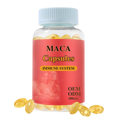 OEM Ιδιωτική Ετικέτα Χρυσό 500 Mg Καψάκια ρίζας Μακά Συμπλήρωμα Αντοχής Καψάκια Ενέργειας