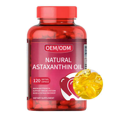2000 Astaxanthin MG φυσική συμπληρωμάτων Softgel συνήθεια ετικετών καψών ιδιωτική