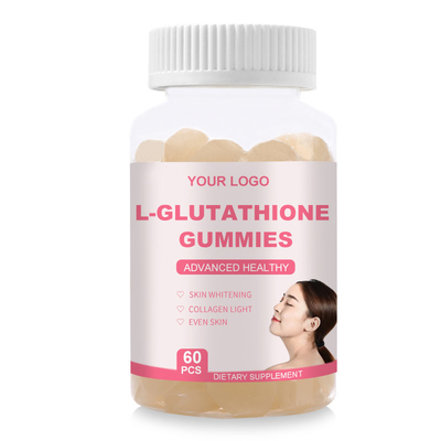 Δέρμα που λευκαίνει τις αρχικές ταμπλέτες Gummies 1000mg γλουταθείου με τον τόνο δερμάτων κολλαγόνων ακόμη και