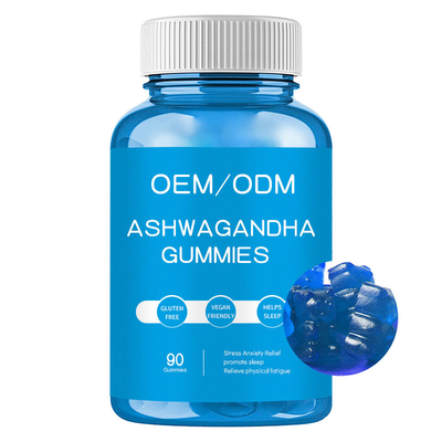 Σφαίρες πίεσης Gummies συμπληρωμάτων Ashwagandha ανακούφισης ανησυχίας πίεσης