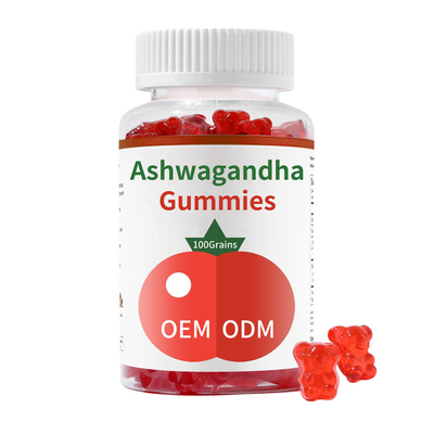 Το ιδιωτικό συμπλήρωμα Gummies Ashwagandha ετικετών βελτιώνει τον ύπνο για τις γυναίκες
