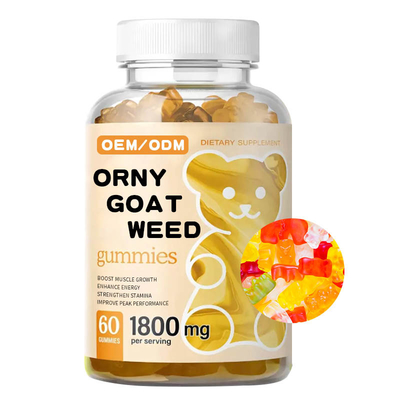 Hollycon βοτανικό αρσενικό αυξήσεων ζιζάνιο Gummies 7000mg αιγών συμπληρωμάτων κεράτινο