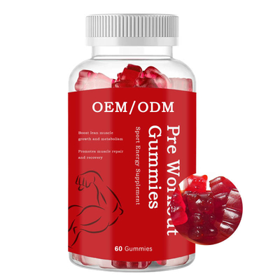 Προ συμπλήρωμα Workout Gummies καψών κέρδους βάρους ενηλίκων BCAA