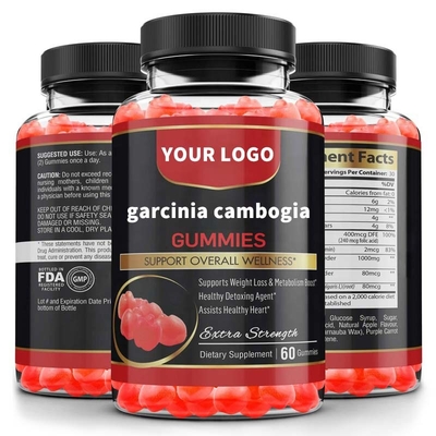 100% βοτανικά Cambogia Garcinia απώλειας βάρους συμπληρώματα Gummies