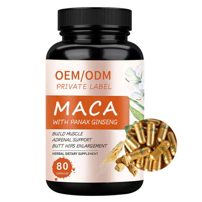 Αρσενικό συμπλήρωμα καψών Maca Panax Ginseng Extractum ODM