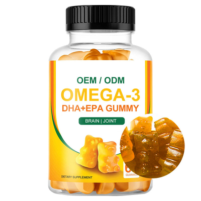 Η ωμέγα ένωση εγκεφάλου 3 Softgels Gummies συμπληρωμάτων Vegan DHA EPA προστατεύει