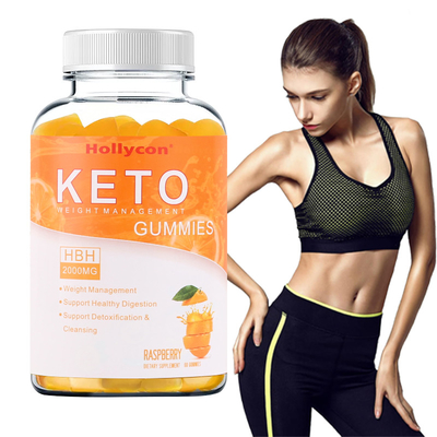 Keto βάρους απώλειας ACV Gummies 1000MG με το χυμό από πορτοκάλι Multivitamin B12