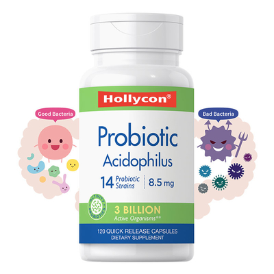 ODM cOem συμπληρωμάτων COA 60 Probiotic κάψες Prebiotic υποστήριξης αρίθμησης χωνευτικές