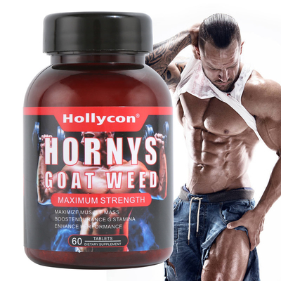 Ιδιωτικές ταμπλέτες ζιζανίων αιγών Hornys ενεργειακών μυών υποστήριξης cOem συμπληρωμάτων υγειονομικής περίθαλψης ετικετών