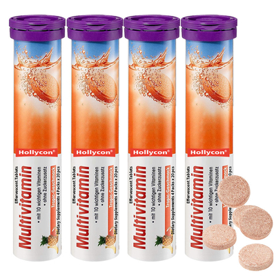 Multivitamin ζωηρές ταμπλέτες cOem 1000Mg συμπληρωμάτων βιταμίνης C διαιτητικές 4 πακέτα 20 PC