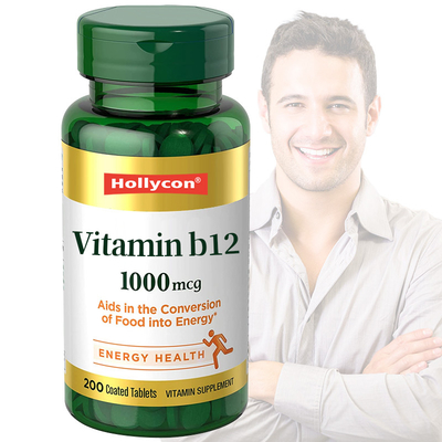 Το συμπλήρωμα ταμπλετών 1000mcg 20pcs Vegan βιταμινών b12 της κκπ υποστηρίζει τον ενεργειακό μεταβολισμό