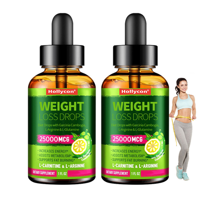Προσαρμόστε τις σταγόνες διατροφής με Garcinia Cambogia, L-Arginine L-Glutamine σταγόνες απώλειας βάρους
