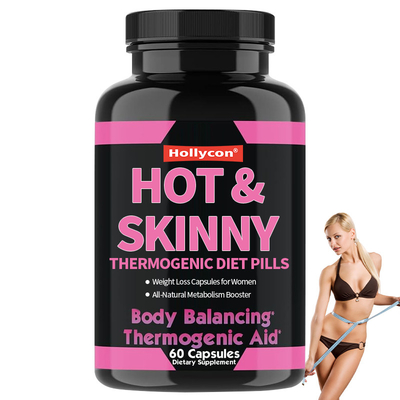 OEM All-Natural Μεταβολισμός Booster Hot Skinny Θερμογονικά Δίαιτα Πισκία Απώλεια Βάρους Κάψουλες Για Γυναίκες