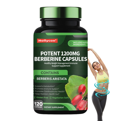 Δυνατά 1200mg Καψάκια Βερβηρίνης Υγιεινή διαχείριση βάρους Συμπλήρωμα ανοσολογικής υποστήριξης