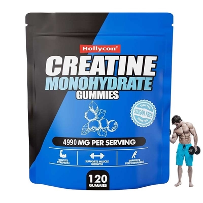 120 Gummies OEM Συμπληρώματα Ιδιωτικής Ετικέτας Προσαρμοσμένη γεύση Φρούτα Κρεατίνη Gummies