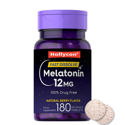 Μελατονίνη 12 mg Γρήγορα διαλυτά δισκία Βελτιώνουν τον φυσικό κύκλο ύπνου