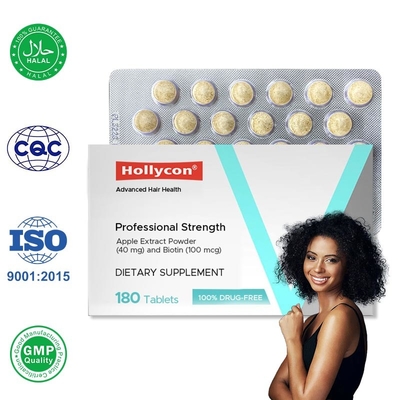 Συμπλήρωμα ανάπτυξης μαλλιών 100mcg Βιοτίνη Ταμπλέτες ανάπτυξης μαλλιών για την πρόληψη της τριχόπτωσης