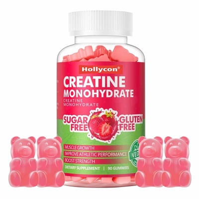 Προσαρμοσμένα γευστικά φρούτα Creatine Gummies Συμπληρώματα με πιστοποίηση GMP
