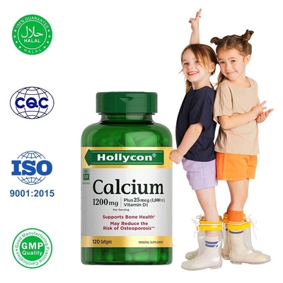 OEM Softgels Carbonate Calcium για την υγεία των οστών και την απορρόφηση του ασβεστίου