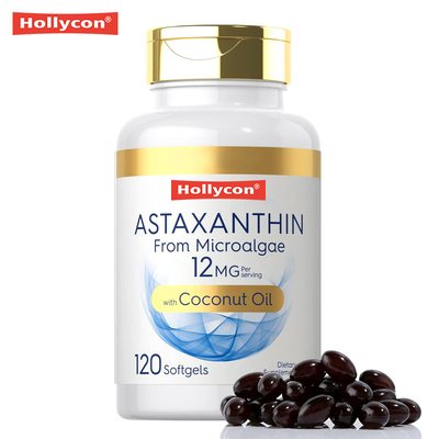 Ασταξανθίνη Softgels με λάδι καρύδας για βελτιωμένη απορρόφηση