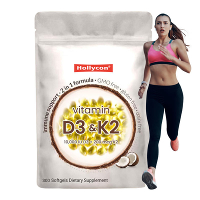 Προμηθευτής Βιταμίνη D3 K2 Συμπλήρωμα Softgel Υποστήριξη Απορρόφηση ασβεστίου Υγεία των οστών