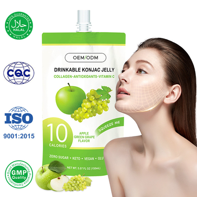 Ζελέ Konjac με κολλαγόνο Ποτό Συμπλήρωμα κολλαγόνου για την απώλεια βάρους