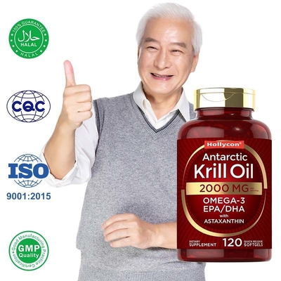 OEM Ανταρκτικό λάδι κρίλ Softgels Αντιοξειδωτικό Αντιγήρανση Υποστήριξη για την υγεία της καρδιάς