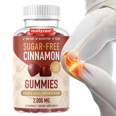Χωρίς ζάχαρη καμίνι 1000mg Ceylon Cinnamon Extract Gummies για υποστήριξη του ανοσοποιητικού συστήματος