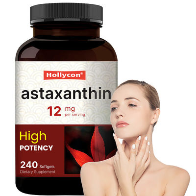 OEM Ασταξανθίνη Softgels Για NAnatural Αντιοξειδωτικό Για Δέρμα 12mg Ασταξανθίνη Softgel