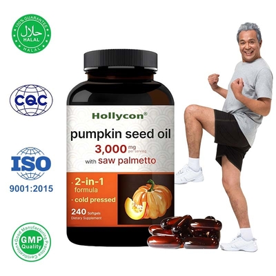 OEM Παρθένο έλαιο σπόρων κολοκύθας με Saw Palmetto Softgels