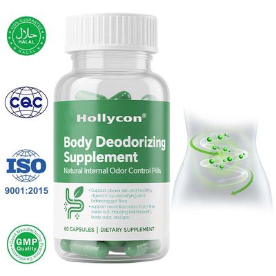 Body Deodorizing Supplement – Natural Internal Odor Control Pills for Men & Women | Chlorophyll Capsules for Breath, Body & Gut Health