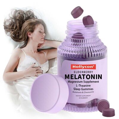 Factory Melatonin Sleep Gummies L-Theanine Nighttime Sleep Aid Βοήθεια για ύπνο